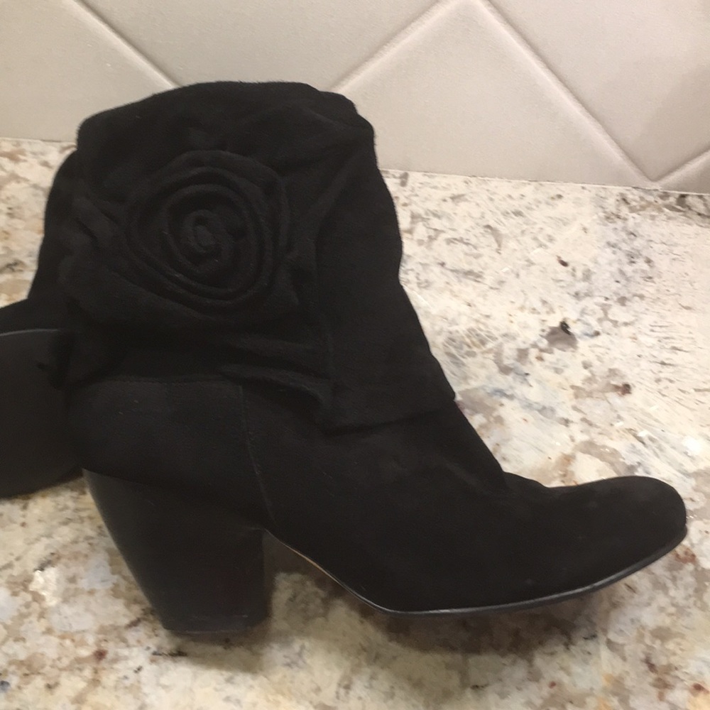 Vaneli black suede boots size 7